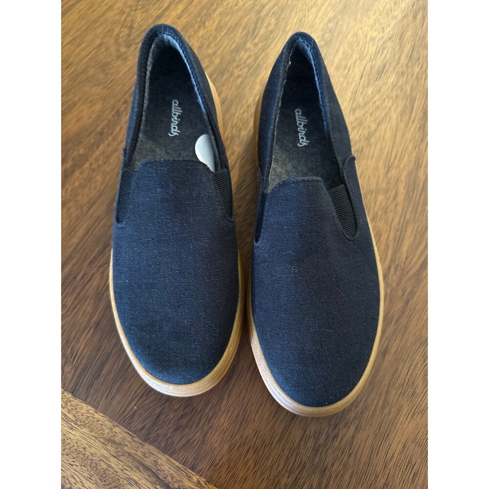 Allbirds black slip-ons with gum sole women's 7 new